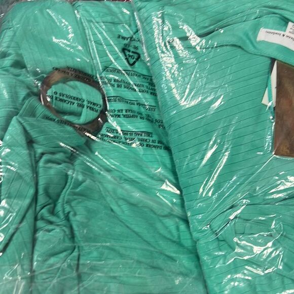 GREEN BELTED MAXY DRESS NEW WITH  THE TAGS - Picture 5 of 6